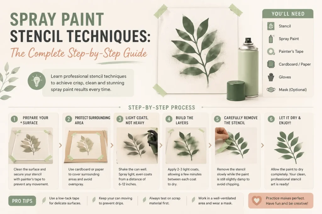 Spray Paint Stencil Techniques: The Complete Step-by-Step Guide