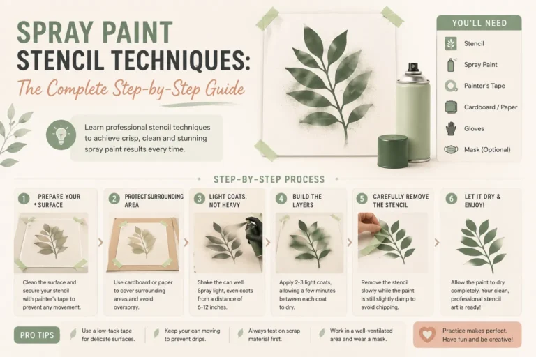 Spray Paint Stencil Techniques: The Complete Step-by-Step Guide