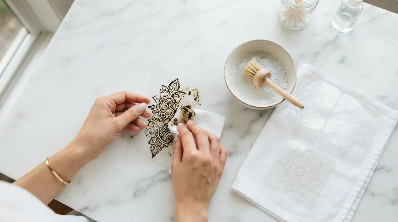 How to Clean Mehndi Stencils