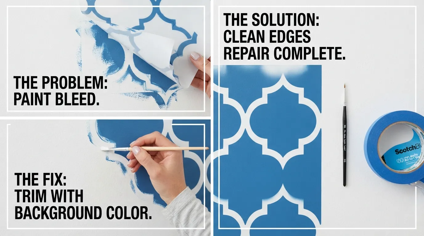 How to Fix Paint Bleeding Under Stencil