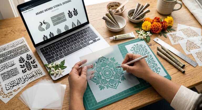 Arabic Mehndi Stencil Designs Collection