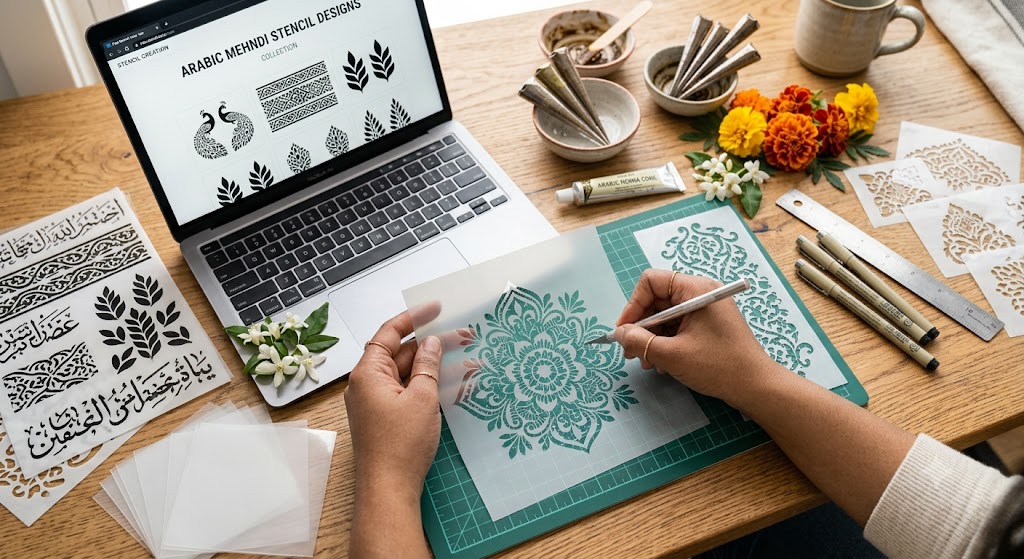 Arabic Mehndi Stencil Designs Collection
