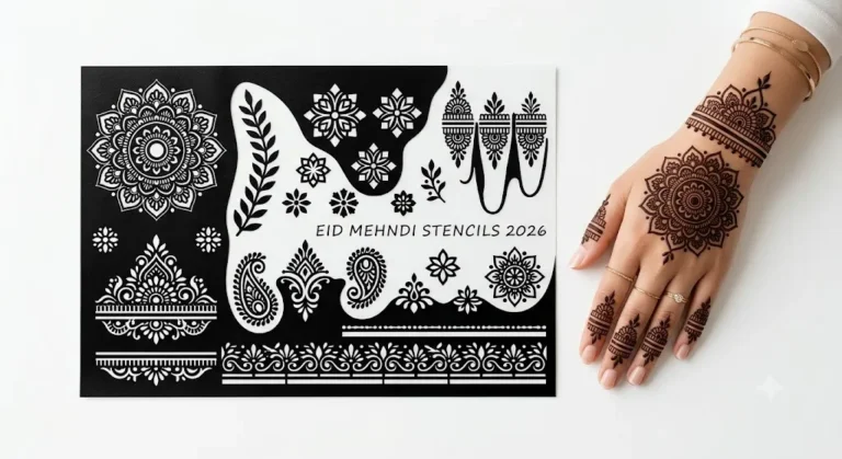 Eid Mehndi Stencil Designs 2026: Easy Patterns, Trends & Step-by-Step Guide