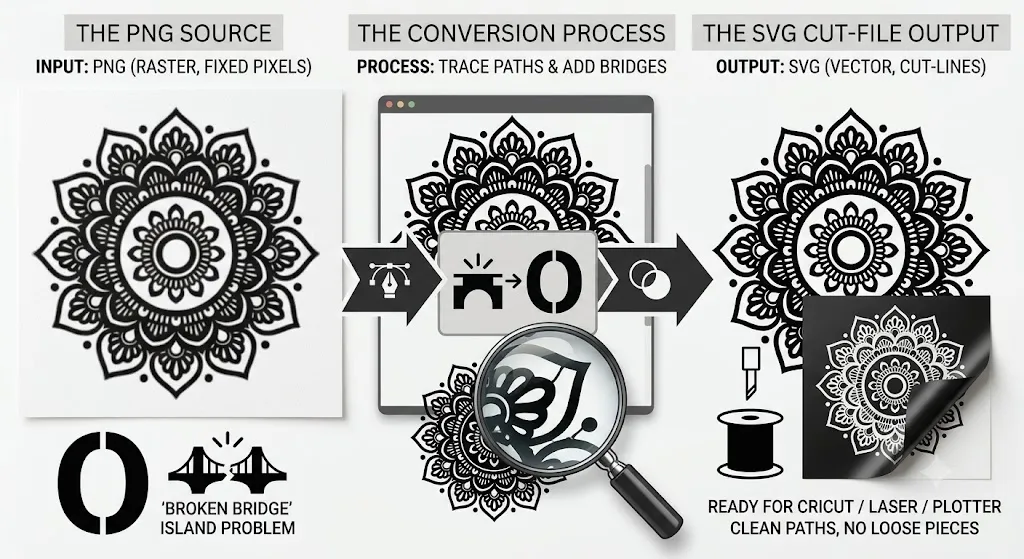 PNG to SVG Conversion for Stencils