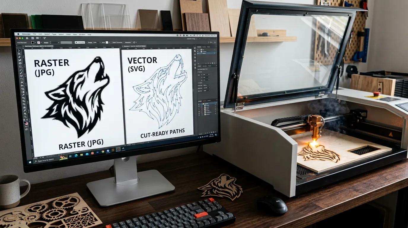 Vector Conversion for Laser Cutting