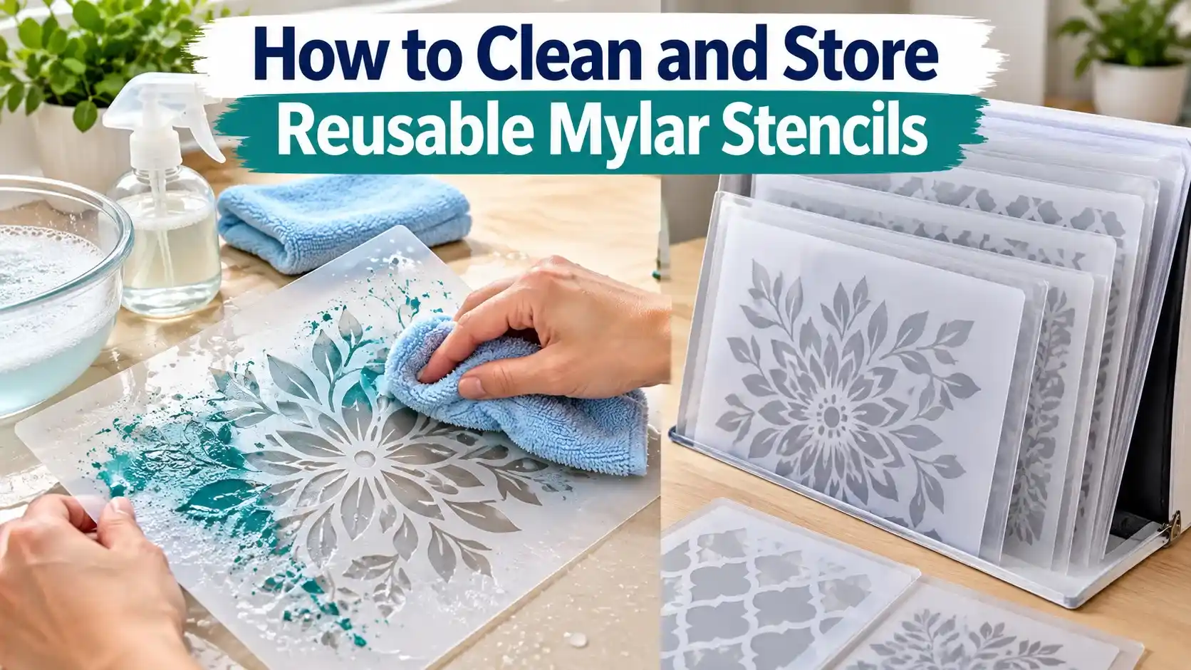 How to Clean and Store Reusable Mylar Stencils
