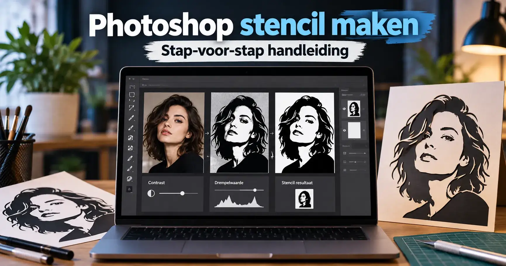 Photoshop stencil maken: stap-voor-stap handleiding