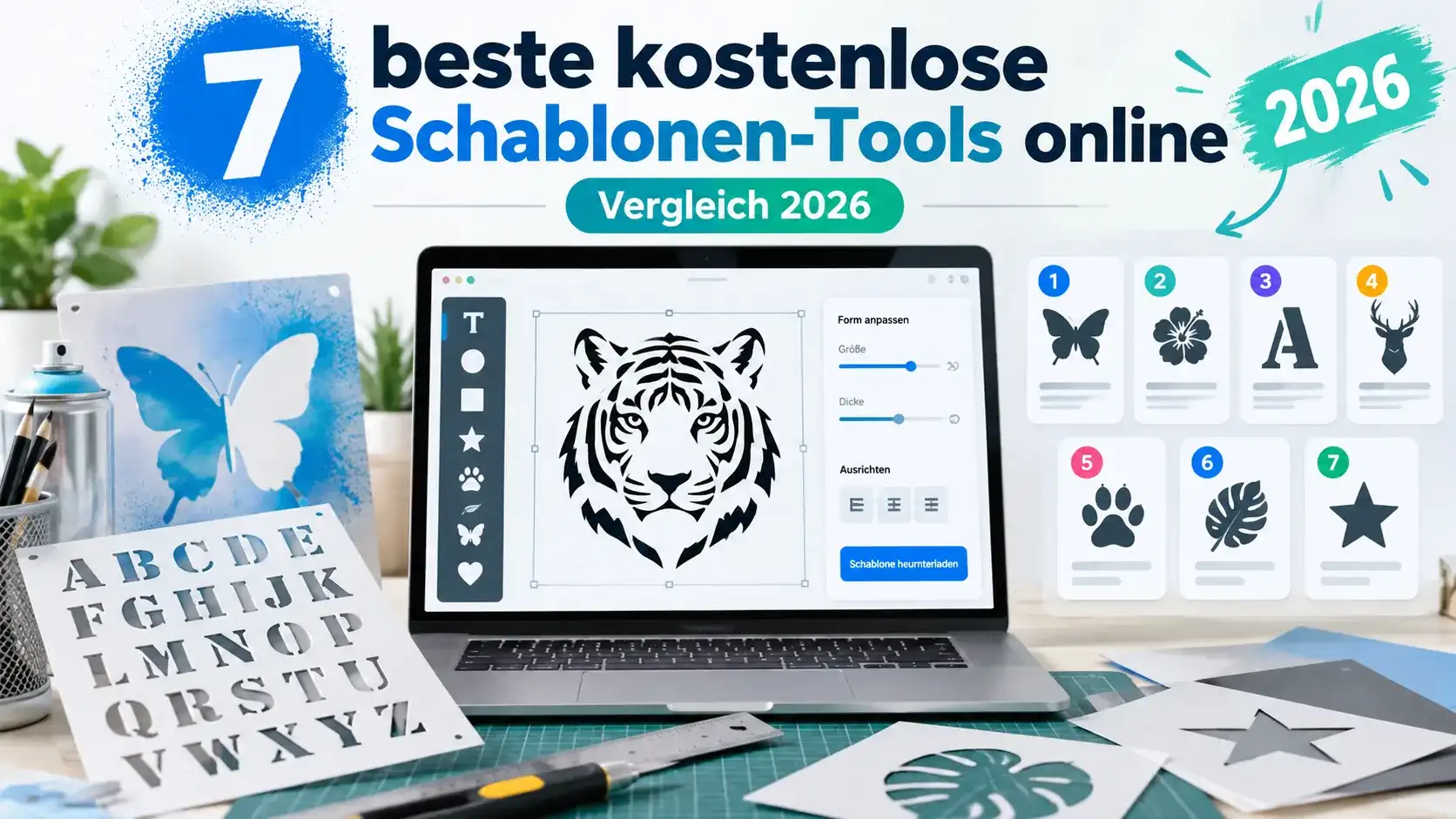 7 beste kostenlose Schablonen-Tools online: Vergleich 2026